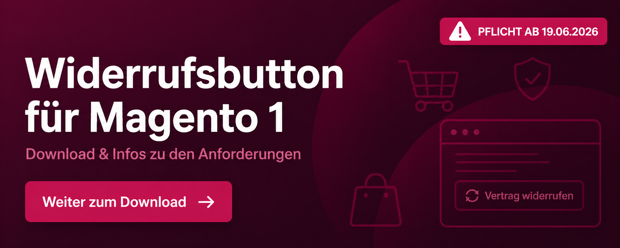 Widerurufsbutton für Magento 1